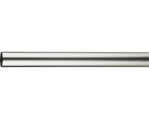 Tringle à rideaux Gent aspect acier inoxydable Ø 25 mm 200 cm Tube métallique
