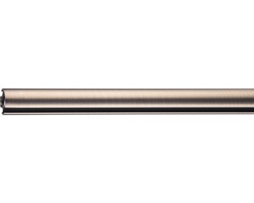 Gardinenstange mit Innenlauf II Gent edelstahl-optik 160 cm Ø 25 mm