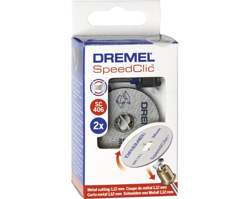 Dremel Speedclic SC406 Trennscheiben Set für Metall, 2 Stück