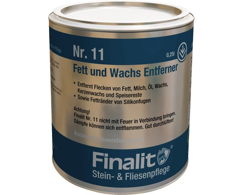 Produit anti-graisse et anti-cire Finalit 0,25 litre Finalit N° 11 Détachant graisse et cire en boîte