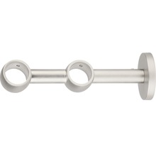 Support double pour tringle à rideaux