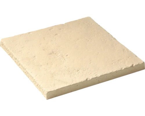 Dalle de terrasse en béton Richelieu Champagne 40 cm x 40 cm x 3 cm Dalle de trottoir carrée en béton