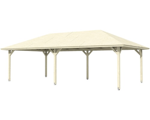 Holzpavillon mit rechteckigem Dach für den Garten