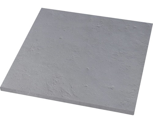 Bordure de piscine margelle Margo plaque de raccordement de terrasse gris perle 49,5 x 49,5 x 3,2 cm