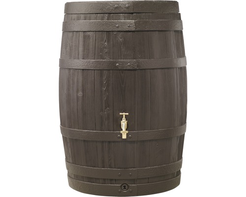 Récupérateur d''eau de pluie aspect bois avec robinet