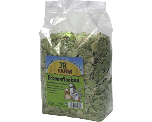 Snack pour rongeurs JR Farm Flocons de petits pois 1 kg JR Farm flocons de pois en sac de 1 kilogramme