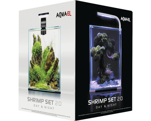 Aquael Shrimp Set 20 Day and Night aquarium, emballage