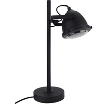 Lampe de table métal/verre 1 ampoule HxØ 450x130 mm Nero noir-thumb-3