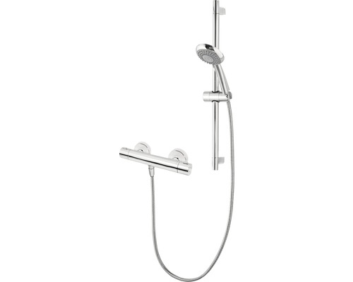 Ensemble barre de douche SCHULTE Duschsystem chrome brillant longueur de barre 635 mm D962011 02