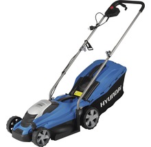 Tondeuse à gazon électrique en bleu et noir