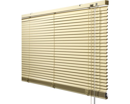 Store vénitien en alu Soluna 60 x 240 cm beige, avec 20% de lamelles supplémentaires pour un meilleur obscurcissement