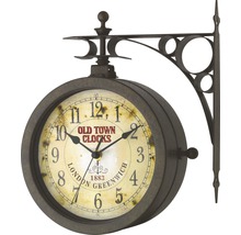 Horloge de gare double face pour montage mural