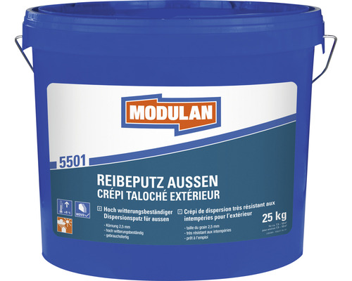 MODULAN 5501 Reibeputz Außen 2,5 mm weiß 25 kg