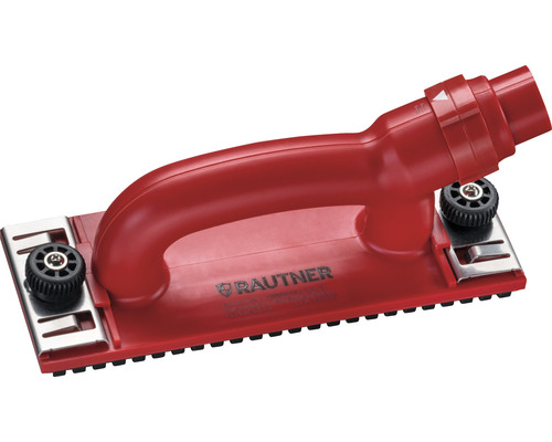 Cale à poncer RAUTNER avec aspiration 228 x 82 mm diamètre d'aspiration 26 mm Ponceuse manuelle avec aspiration