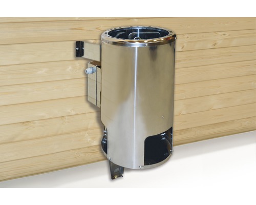 Kit poêle de sauna Weka 3,6 kW avec commande numérique Poêle de sauna mural en acier inoxydable