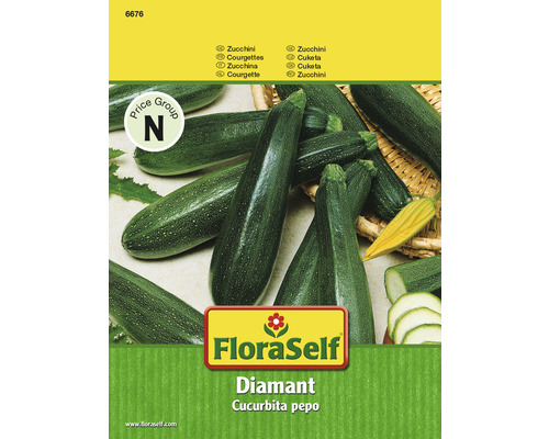 Paquet de graines de courgettes FloraSelf Diamant
