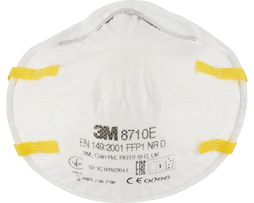 Masque respiratoire 3M™ 8710PRO20, niveau de protection FFP1, lot de 20