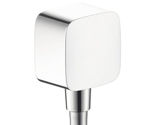 Coude de raccordement mural hansgrohe Fixfit E avec clapet anti-retour chrome 26457000