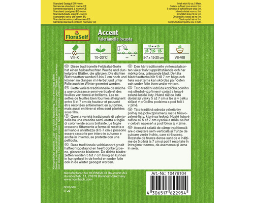 Sachet de graines pour la mâche Accent