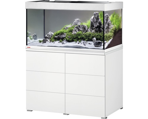 Kit complet d'aquarium EHEIM proxima 250 classic avec éclairage LED et meuble bas blanc