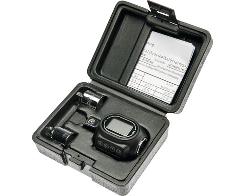 Adaptateur dynamométrique numérique WGB avec 2 adaptateurs pour clé à douille Clé dynamométrique numérique avec accessoires dans sa mallette
