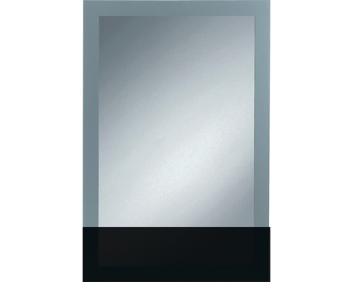 Miroir sérigraphié Toba 60x90 cm argenté