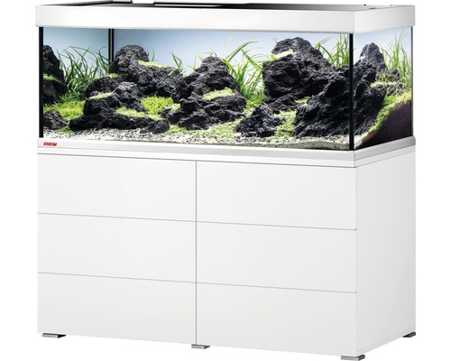 Kit complet d'aquarium EHEIM proxima 325 classic avec éclairage LED et meuble bas blanc
