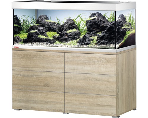 Kit complet d'aquarium EHEIM proxima 325 classic avec éclairage LED et meuble bas chêne-0