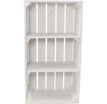 Étagère à caisses à vin en bois avec trois compartiments