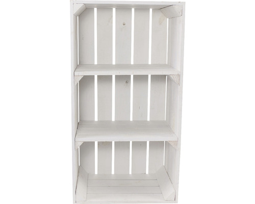 Étagère à caisses à vin en bois avec trois compartiments