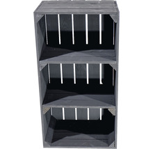 Étagère en bois à trois compartiments