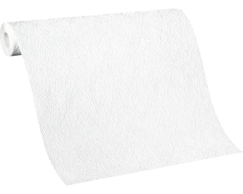 Rouleau de papier peint structuré blanc