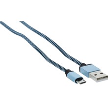 Câble USB avec revêtement textile