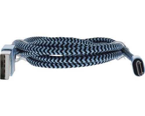 Câble de données avec connexion USB et USB-C