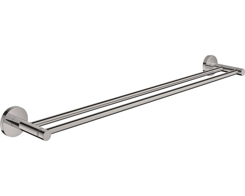 Badetuchhalter doppelt GROHE Essentials 60 cm hard graphite poliert 40802A01 Doppelter Handtuchhalter zur Wandmontage