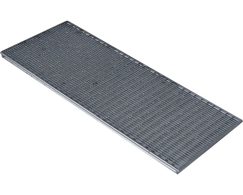 Gitterrost Wolfa 39x89 cm (Masche 30x10 mm) Bauhöhe 20 mm Metallrost für den Aussenbereich