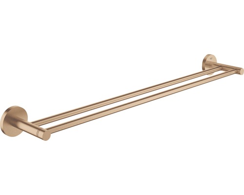 Badetuchhalter doppelt GROHE Essentials 60 cm warm sunset gebürstet 40802DL1 Doppelter Handtuchhalter zur Wandmontage
