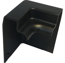 Cache Aurlane pour douche complète raccord d’angle haut noir DE121