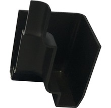 Cache Aurlane pour douche complète raccord d’angle bas noir DE122