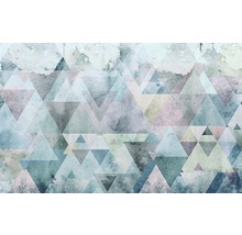 Papier peint avec motif géométrique triangulaire