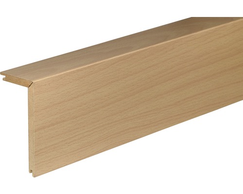 SKANDOR Rohrabdeckleiste Buche FRA02 2400 x 91 x 41 mm Eckprofil aus Holz