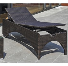 Gartenliege Destiny BOLIVAR HIGH verstellbar 200x71x55cm ohne Auflage, bronze