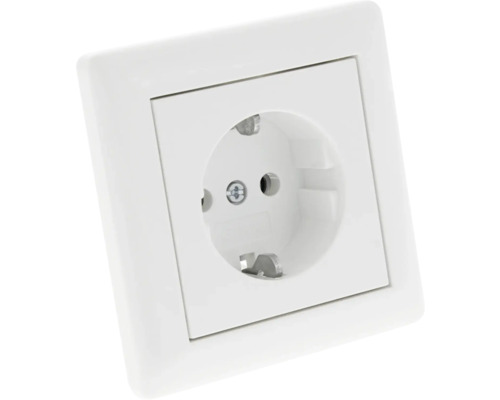 Steckdose mit quadratischer Blende
