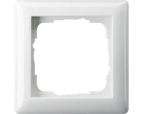 Plaque d'interrupteur simple encadrement Gira Standard 55 blanc pur brillant