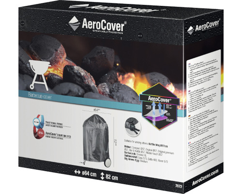 Housse de protection respirante pour barbecue AeroCover anthracite