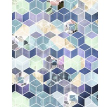 Motif géométrique de cubes avec différentes textures