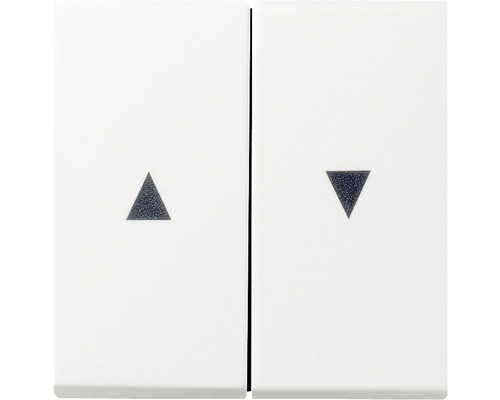 Bascule d'interrupteur double avec symbole flèche Gira 029403 Standard 55/Event/Event Opak blanc pur brillant