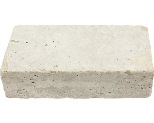 Pierre universelle Flairstone Roma travertin beige vieilli au tambour 24x12x6 cm