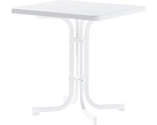 Table de balcon Sieger Mecalit 70x70x72 cm blanc