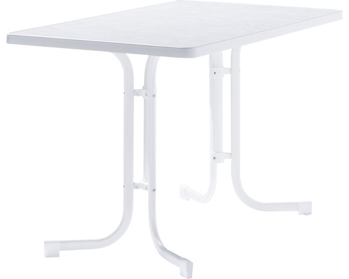 Table de jardin Sieger Mecalit 115x70x72 cm blanc